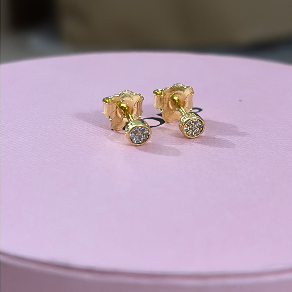 Tous Elegant Gold Stud Earrings